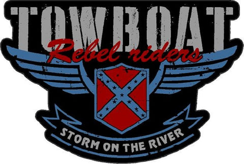 Towboat Rebel Rider Decal