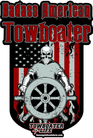 Badass American Towboater Decal